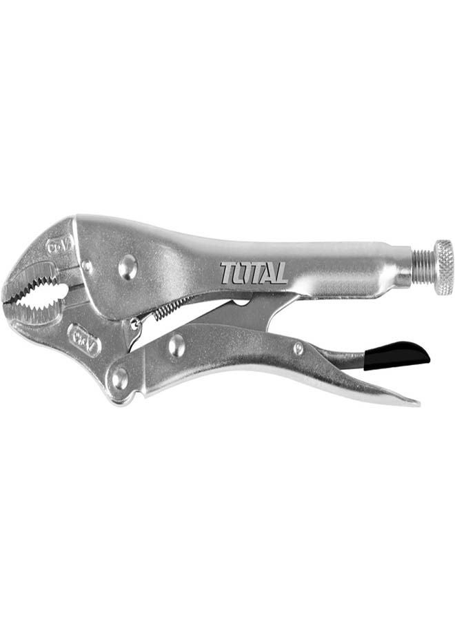 TOTAL - Tools Curved Jaw Lock Plier Silver 10inch - Image 1