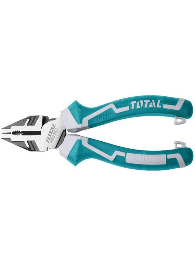 TOTAL - Tools High Leverage Combination Pliers 8"/200 Mm - Tht210806S Blue - Image 1