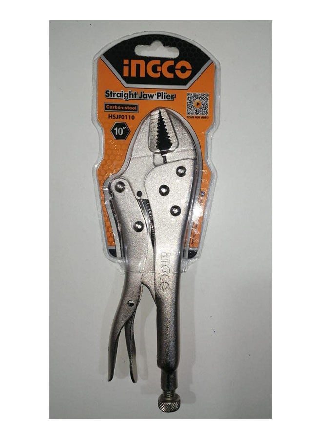 INGCO Hsjp0110 Straight Jaw Pliers Silver - Image 1