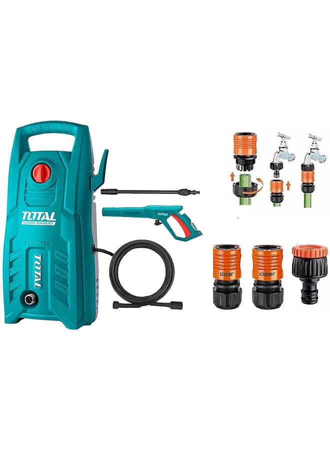 TOTAL High Pressure Washer 1400 Watts 3 With Quick Links Tgt 11316 Item 5828 - Image 1