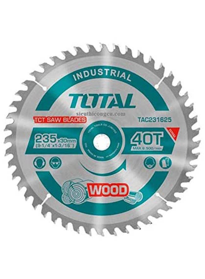TOTAL Tools Tct Saw Blade (9-1/4") / 30Mm - Tac231623 Silver 30mmmm 