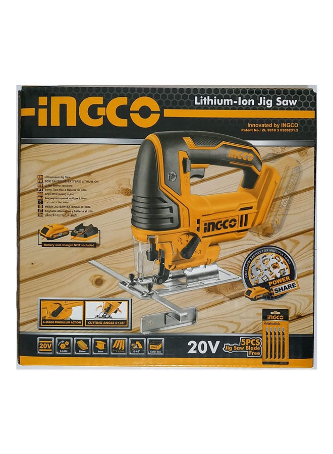 إنجكو Jig Saw Lithium-Ion Orange