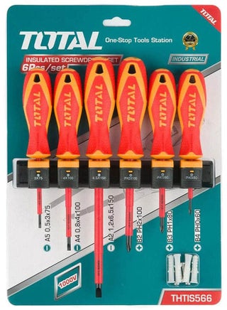 6 Pieces Insulated Screwdriver Set Red - v1651158482/N53252575A_1