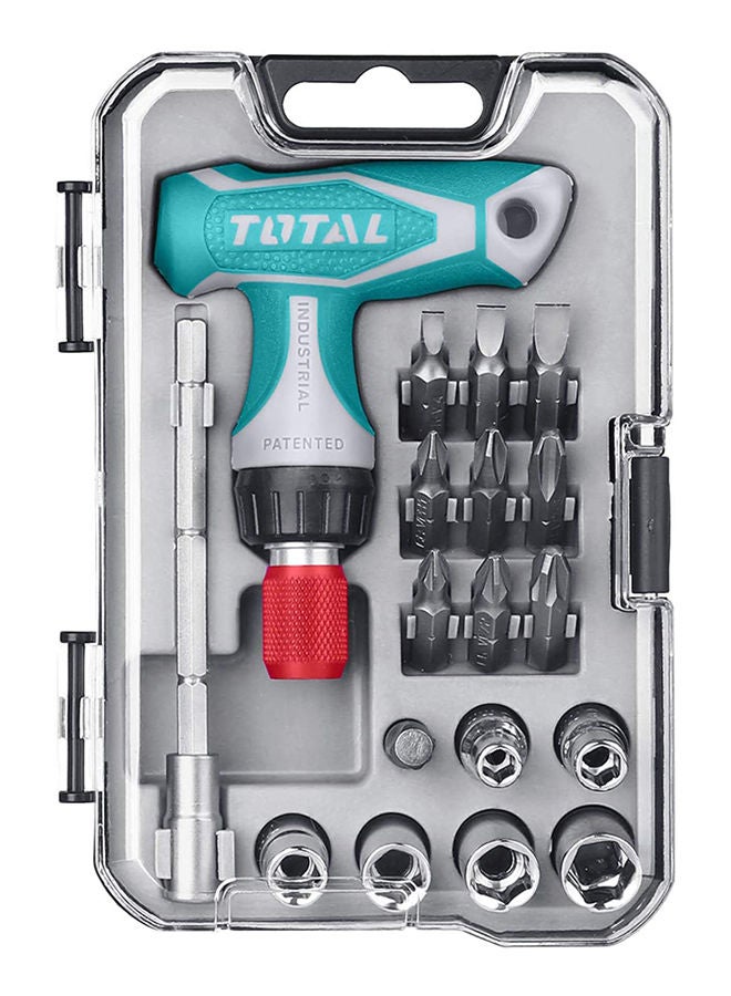 TOTAL Total Screwdriver Tacsd30186 Multicolour 14.2 x 10.2 x 3.2cm 