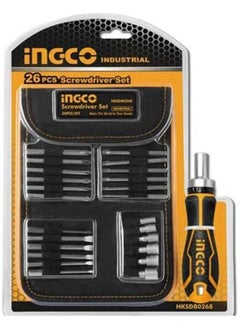 INGCO Screwdriver Bit Set 26 Pcs - Hksdb0268 Orange 
