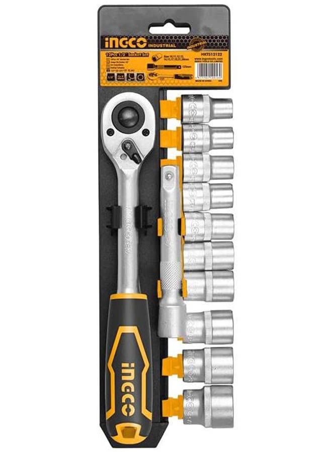 INGCO Socket Set 12 Pcs - Hkts12122 Orange 