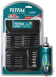 TOTAL 26Pcs Ratchet Screwdriver Set Tacsd30266 Blue  - Image 1