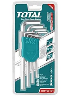 TOTAL Tht106191 Hex Keys Set Silver 