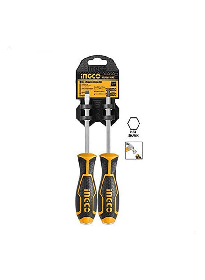 INGCO Hsgt280208 Screwdriver Set - 2 Pieces Multicolour