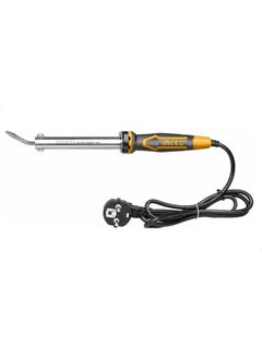 INGCO Si0368 Electric Soldering Iron With Flat Curved Tip And Steel Holder - 60 Watt Orange 