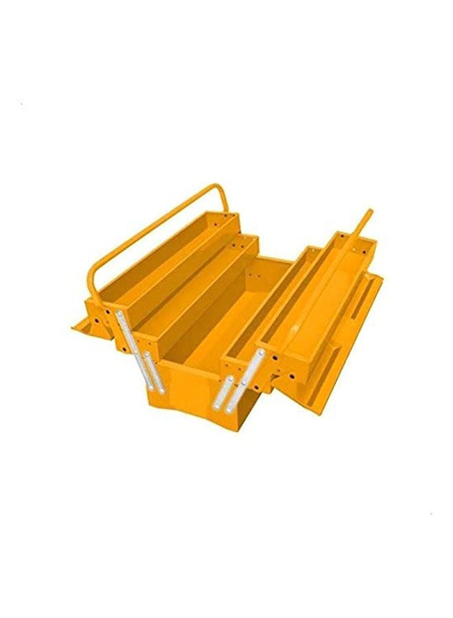 INGCO Htbo2 Tool Metal Box, Three Layers Orange