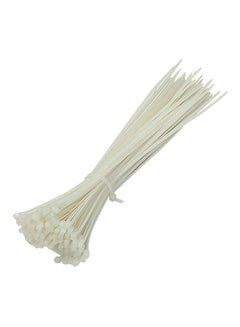 Generic Avis Plastic Belt Tie Power Cable 100 Pcs White 20cm  - Image 1
