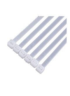 Generic Avis Plastic Belt Tie Power Cable 100 Pcs White 20cm  - Image 2