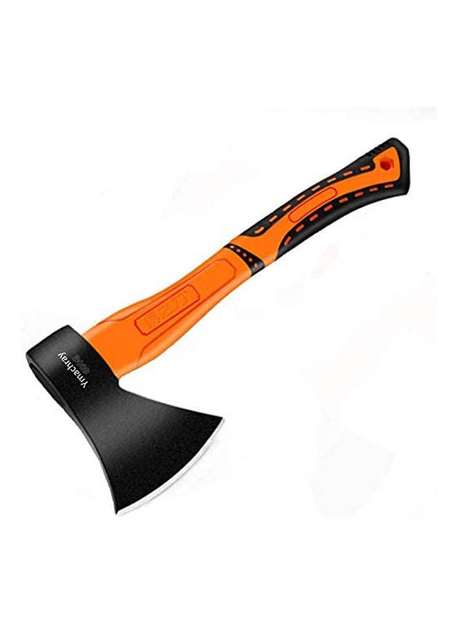 Ymachray Chopping Axe, 15” Camping Outdoor Hatchet For Wood Splitting And Kindling, Fiberglass Shock Reduction Handle With Anti-Slip Grip,600G 21Oz Yellow/Multicolour  - Image 1