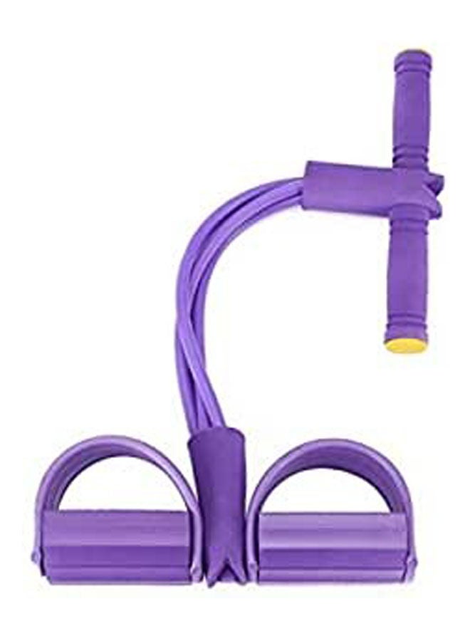 Generic Resistance Training 4 Tube Leg Exerciser Pull Rope Bands Yoga Fitness Foot Pedal Pull Ropes Sit-Up Bodybuilding Expander  - Image 1