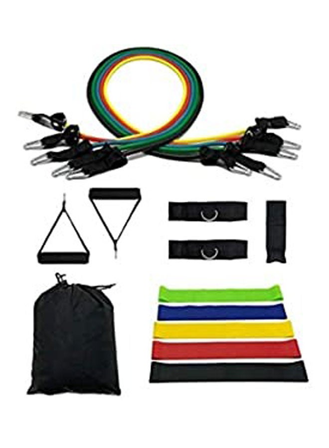 Generic - Perfect Set Of Resistance Bands Exercise Bands 5Pcs-16Pcs Including Door Anchor Ankle Straps Exercise Chart And Resistance Band Packed In Portable Pouch - Image 1