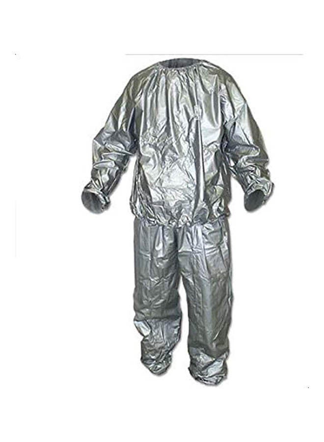 Generic Pvc Sauna Suit- Two-Piece Outfit With Elastic Waist 