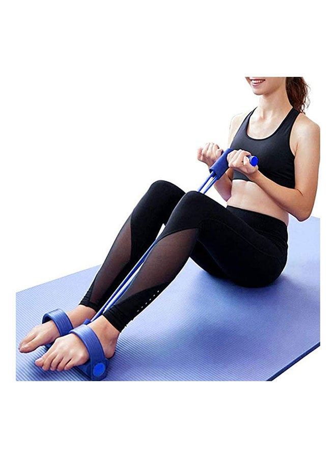 Fitness Equipment For 4-Tube Foot Pedal Pull Rope Resistance Exercise Sit-Up Yoga - Image 2