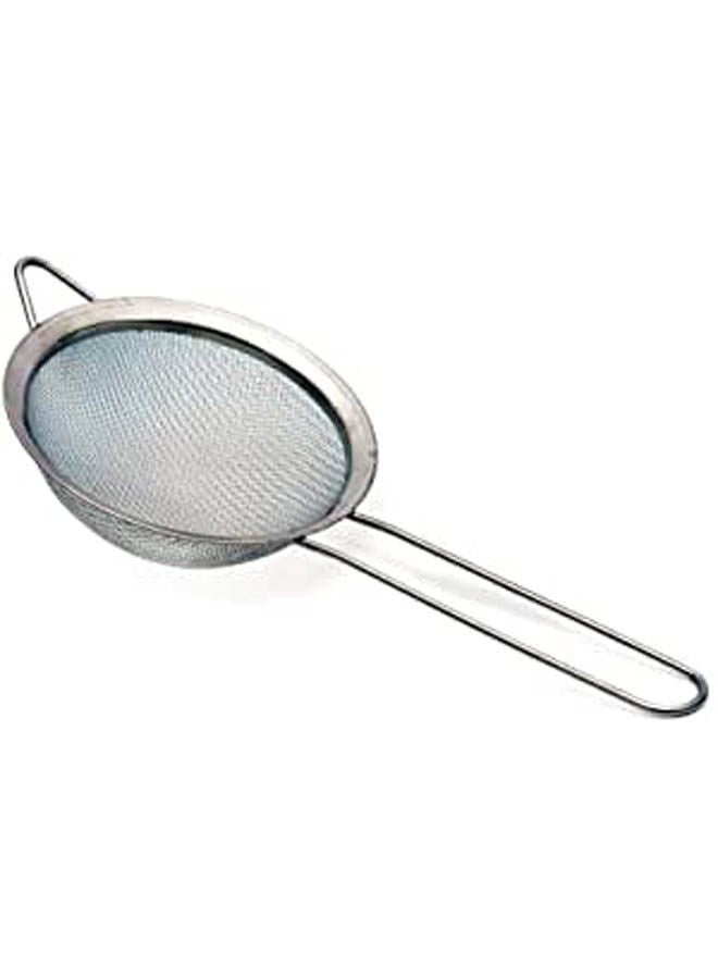 Tea Strainer Stainless Steel Silver 12cm