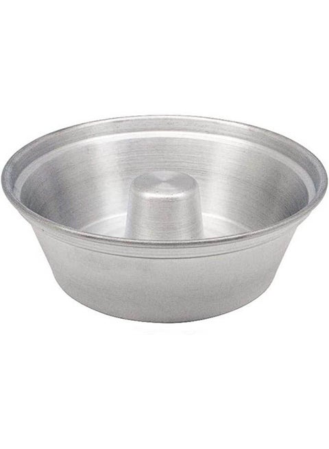 Cake Dish Round   Aluminum Silver 28cm