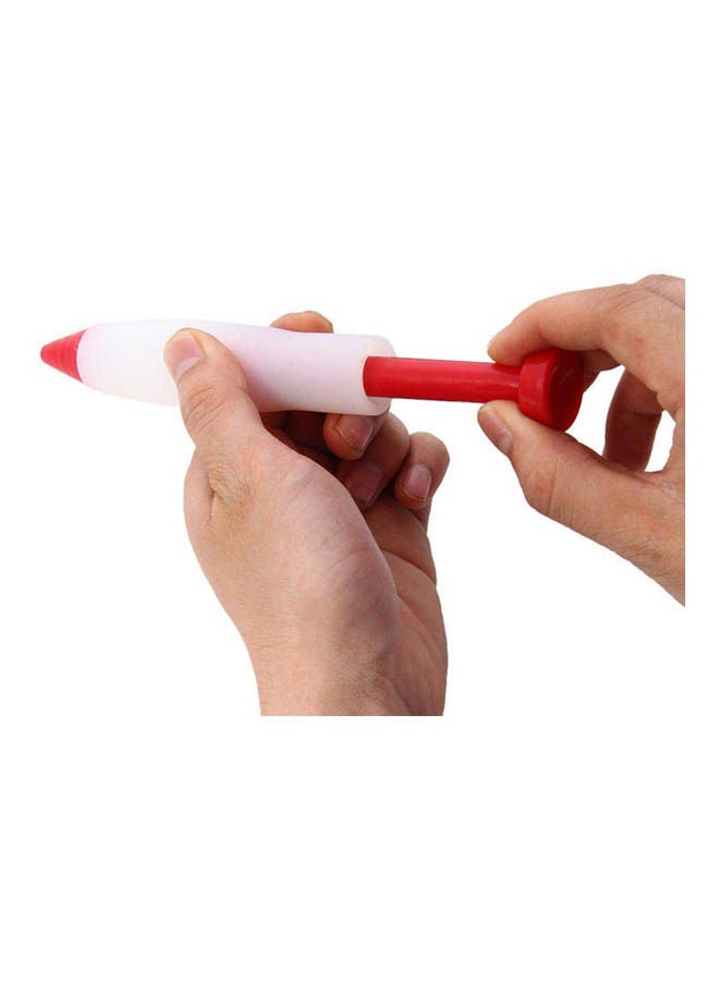 Cake Diy Pastry Cream Chocolate Decorating Syringe Silicone Plate Paint Pen White - Image 2