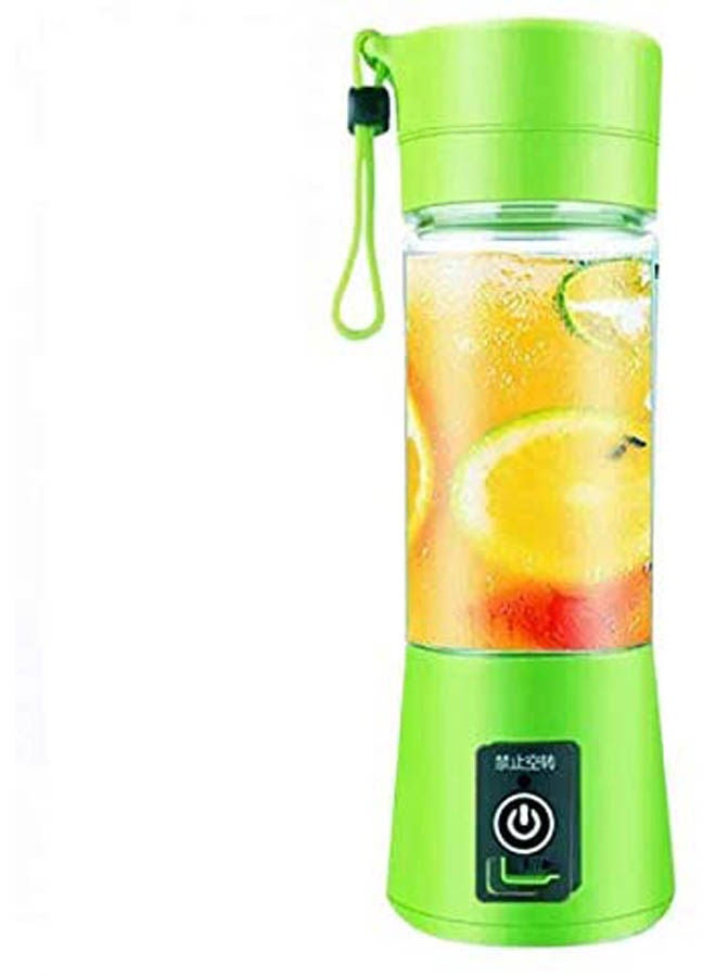 Portable Electric Juicer Cup Usb Rechargeable Vegetables Fruit Juice Maker Juice Extractor Blender Mixer Green 380cm - Image 1