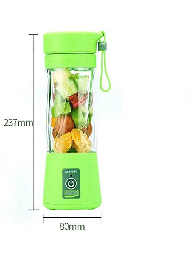 Portable Electric Juicer Cup Usb Rechargeable Vegetables Fruit Juice Maker Juice Extractor Blender Mixer Green 380cm - Image 2