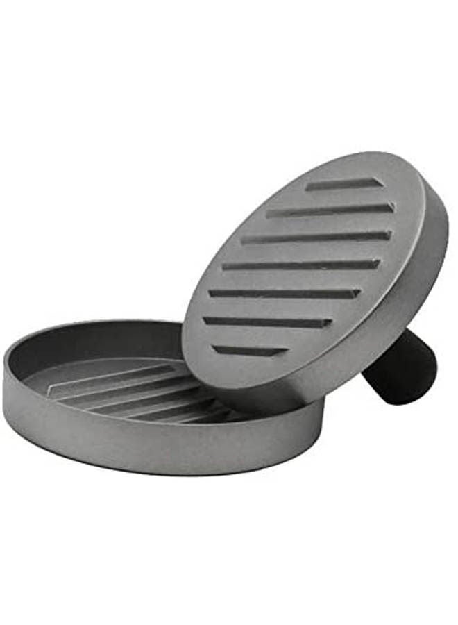 Round Shape Hamburger Press Silver 24 x 12.3 x 5.7cm  - Image 1