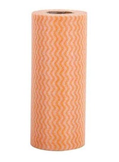 Generic 50Pcs/Roll High Efficient Disposable Colorful Washing Dish Towel Magic Kitchen Cleaning Cloth Non-Stick Oil Orange 