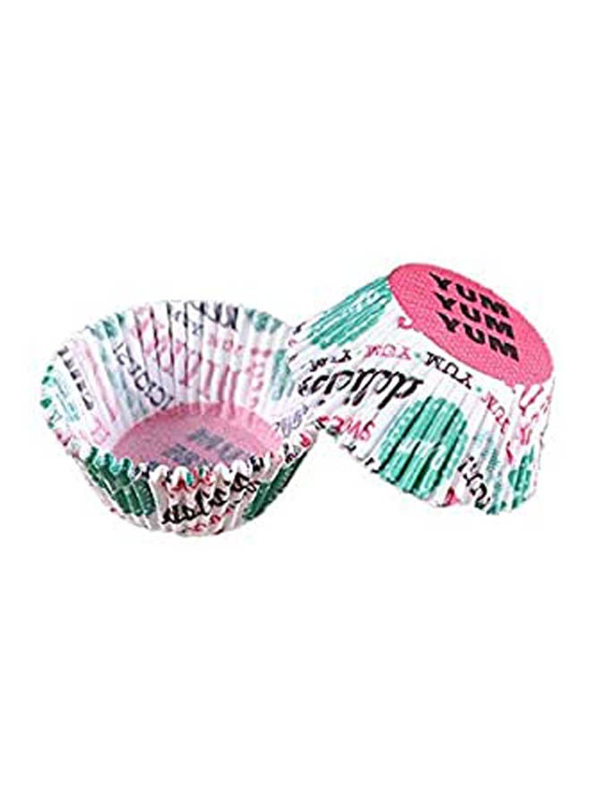 Letter 100Pcs Cupcake Tools Tray Molds Paper Cups Liner Oil Proof Multicolour 