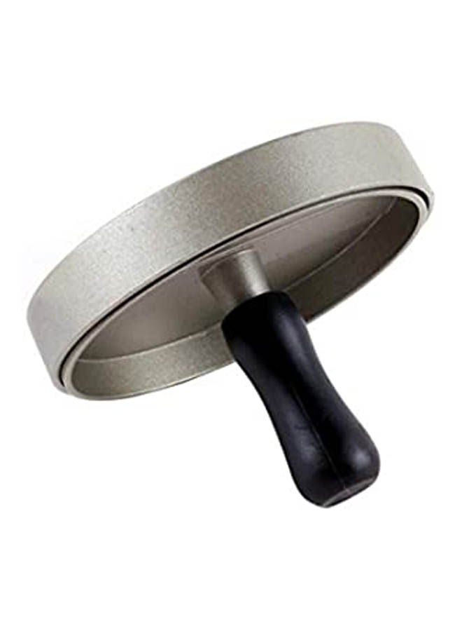 Hamburger Meat Beef Grill Round Shape Burger Press Silver - Image 1