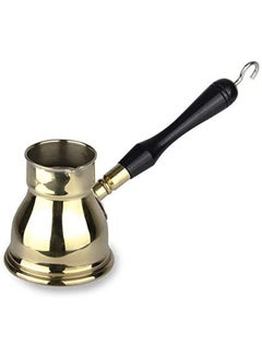HOSTTOUCH Brass Coffee Kanaka 200Ml Wooden Hand Gold/Black 