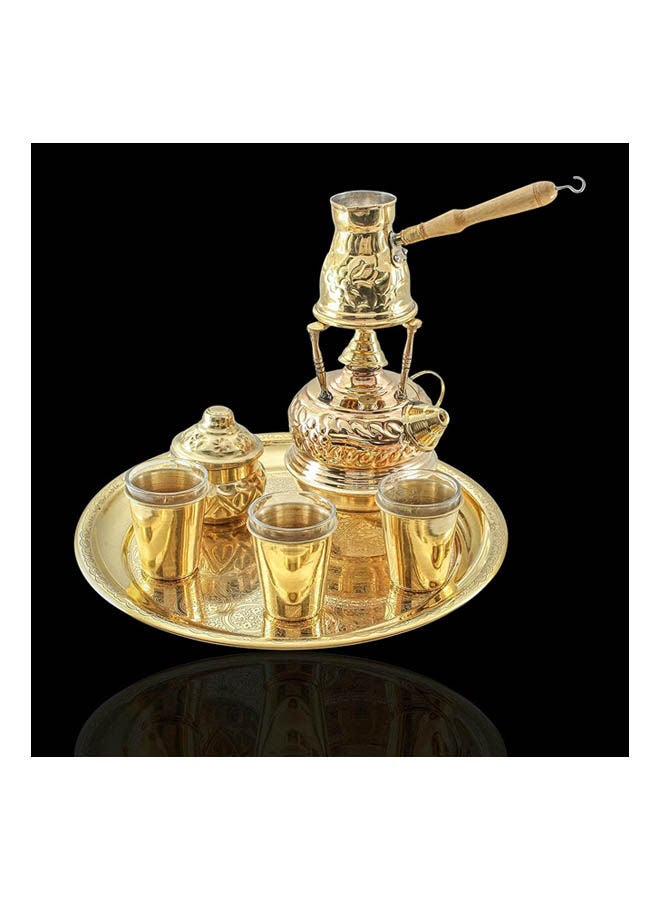 Generic Turkish Coffee Machine Set Gold 