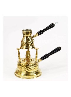 Generic Turkish Coffee Maker Spirituality With Embossed Pouf 0617YYKX04Q Gold  - Image 1