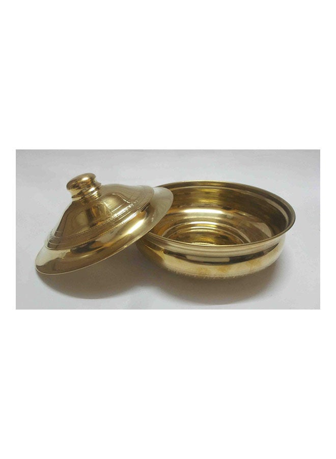Brass Sugar Bowl Gold 14cm  - Image 1