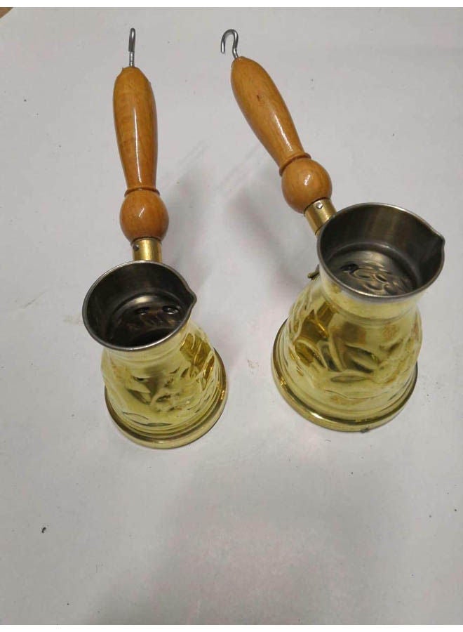 Set Of 2 Coffe Pots (Size 1,3) Gold