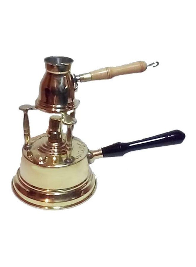 Generic - Brass Spirits With Wood Handle And Three Stands Gold - Image 1