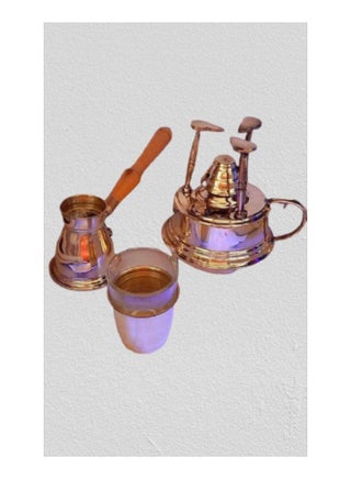 Copper Burner To Make Coffee With A Cup And A Pot Multicolour - v1651159681/N53253013A_1