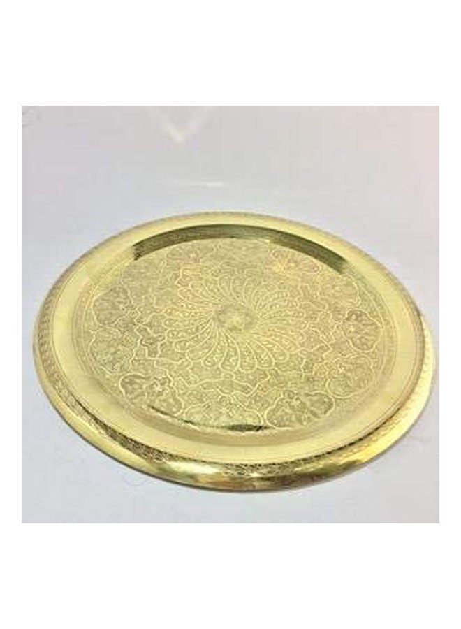 Copper Carved Coffee Set For Coffee Making Bowl Cups And Tray Gold - Image 2
