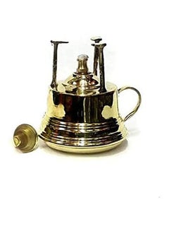 Copper Torch With Copper Handle Three Mounts And Lid To Turn It Off Gold