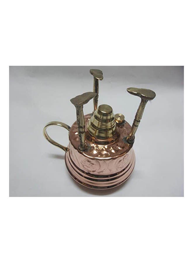 Generic - Handmade Copper Turkish Coffee Maker Alcohol Burner Gold - Image 1