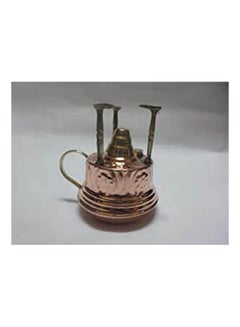 Handmade Copper Turkish Coffee Maker Alcohol Burner Gold