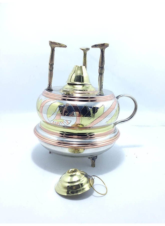 Generic Pharaonic Alcohol Burner Handmade Coffee Maker Gold  - Image 2