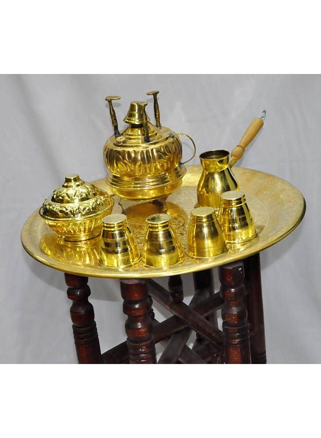 Generic Pure Copper Brass Set Gold 