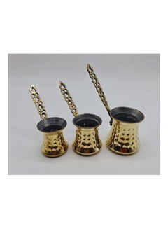 Generic 3 Sizes Copper Coffee Cup Set Gold ‎11grams 