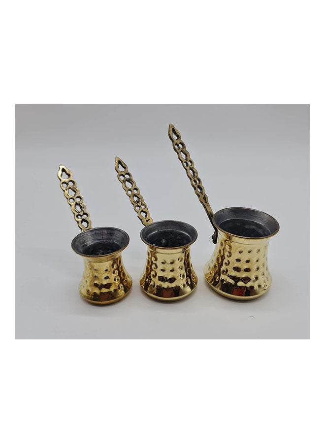 Generic 3 Sizes Copper Coffee Cup Set Gold ‎11grams 