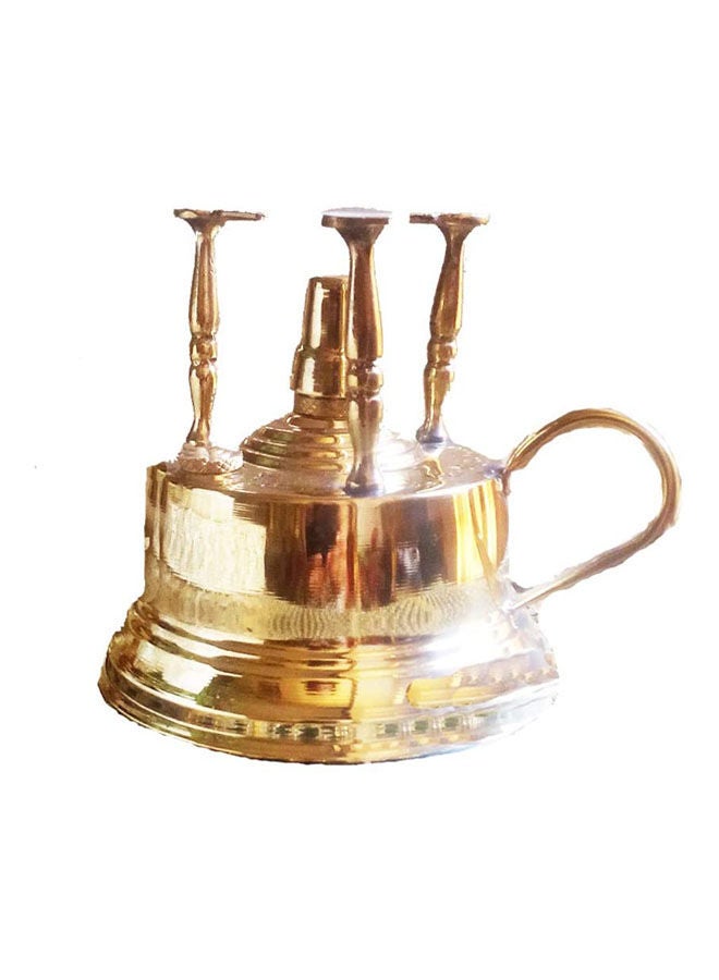 A Copper Spartan For Making Coffee With A Copper Handle Gold - Image 2