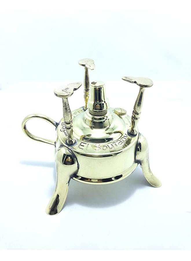 Generic Antique Alcohol Burner Turkish Coffee Maker Handmade Gold  - Image 1