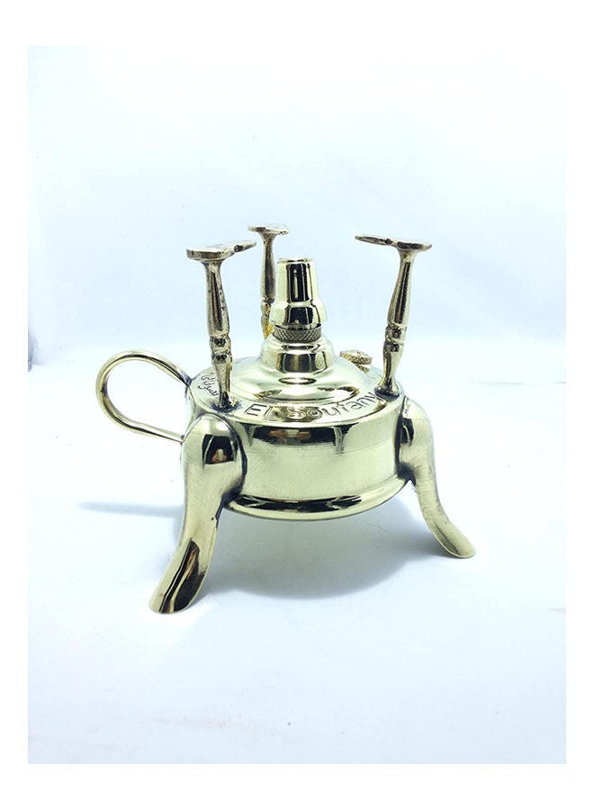 Generic Antique Alcohol Burner Turkish Coffee Maker Handmade Gold  - Image 2