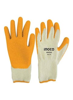 INGCO Latex Gloves Hgvl03 Orange XLcm 